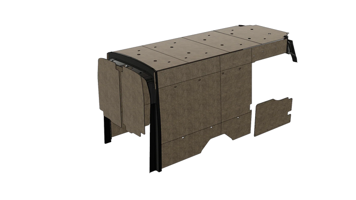 Ford Transit 148 EXT Felt Wall Kit For Go Code Trim - AVC RIG