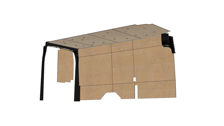 Ford Transit 148 EXT Wood Wall Kit For Go Code Trim - AVC RIG