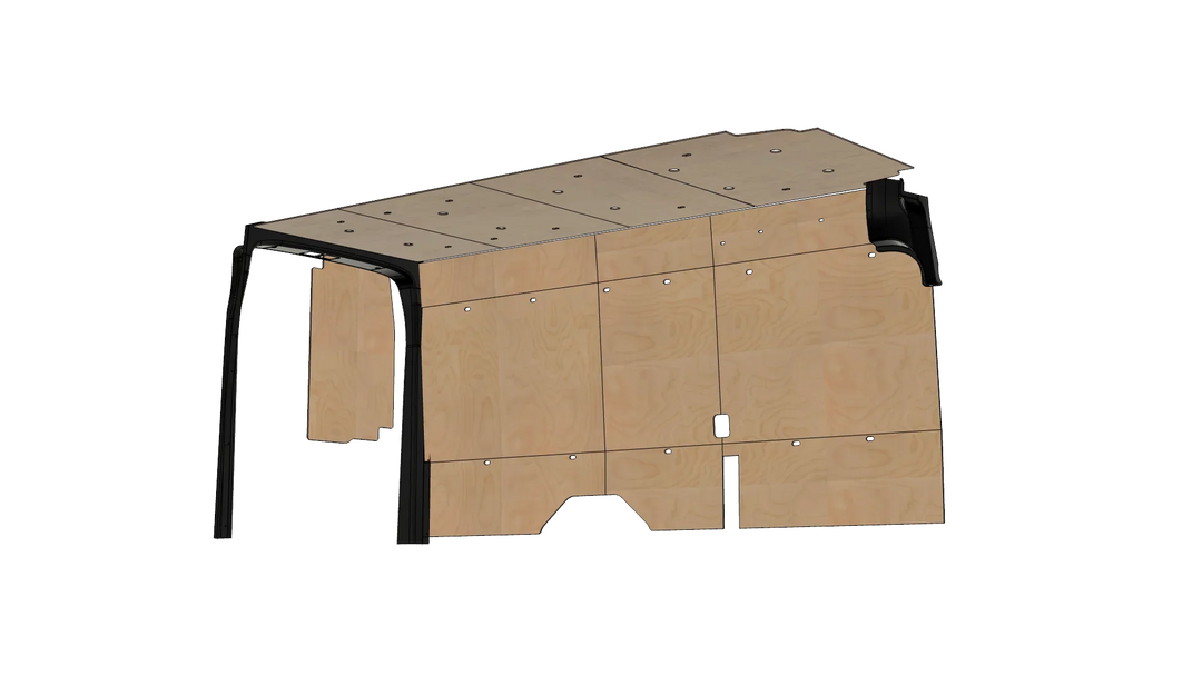 Ford Transit 148 EXT Wood Wall Kit For Go Code Trim - AVC RIG