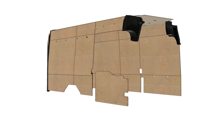 Ford Transit 148 EXT Wood Wall Kit For Go Code Trim