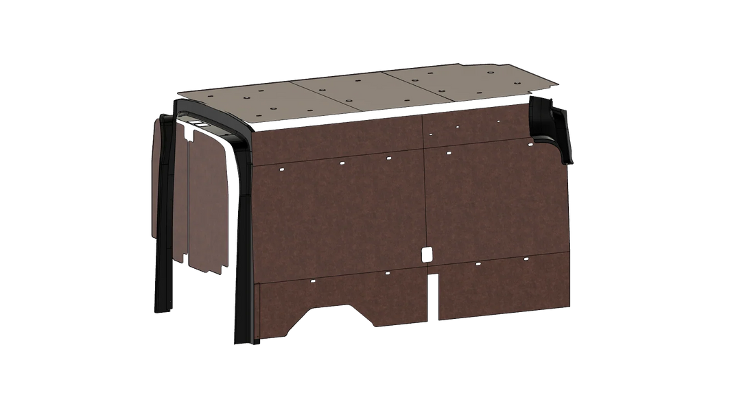 Ford Transit High Roof 148 Felt Wall Kit For Go Code Trim - AVC RIG