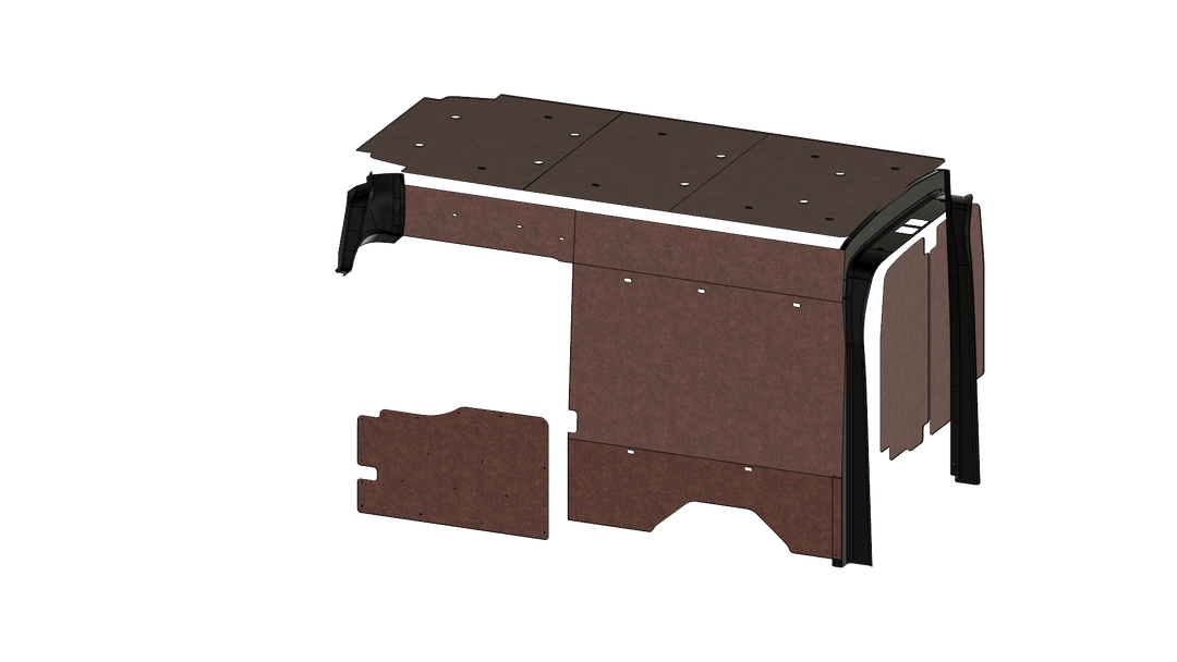 Transit High Roof 148 Felt Wall Kit For Go Code Trim