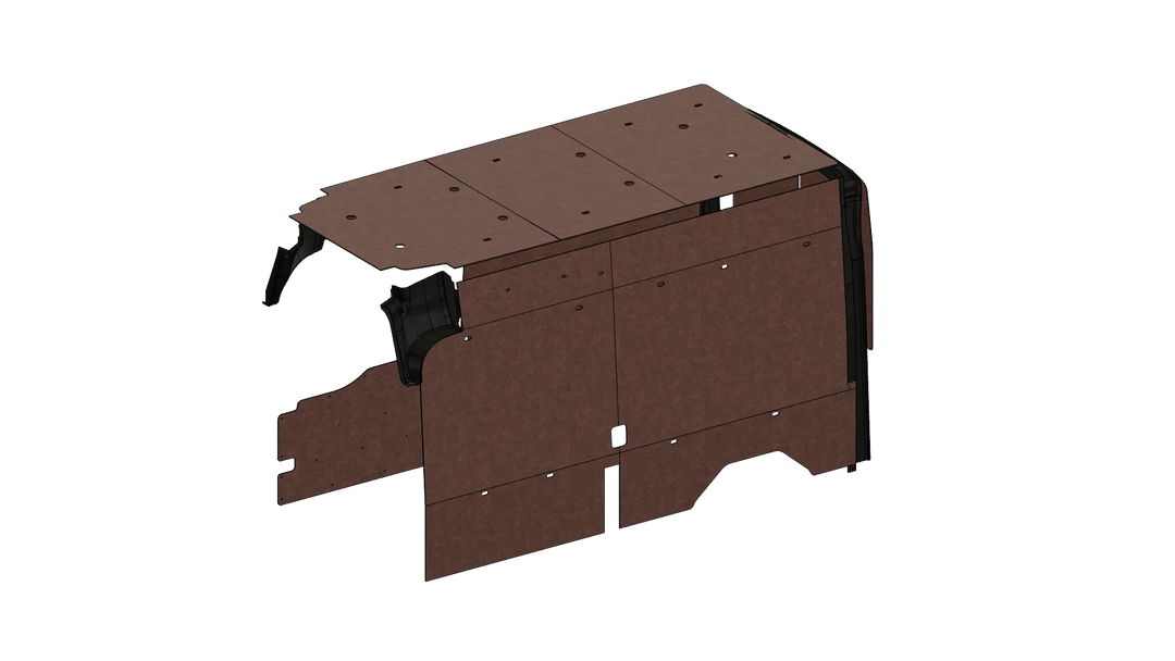 Ford Transit High Roof 148 Felt Wall Kit For Go Code Trim - AVC RIG