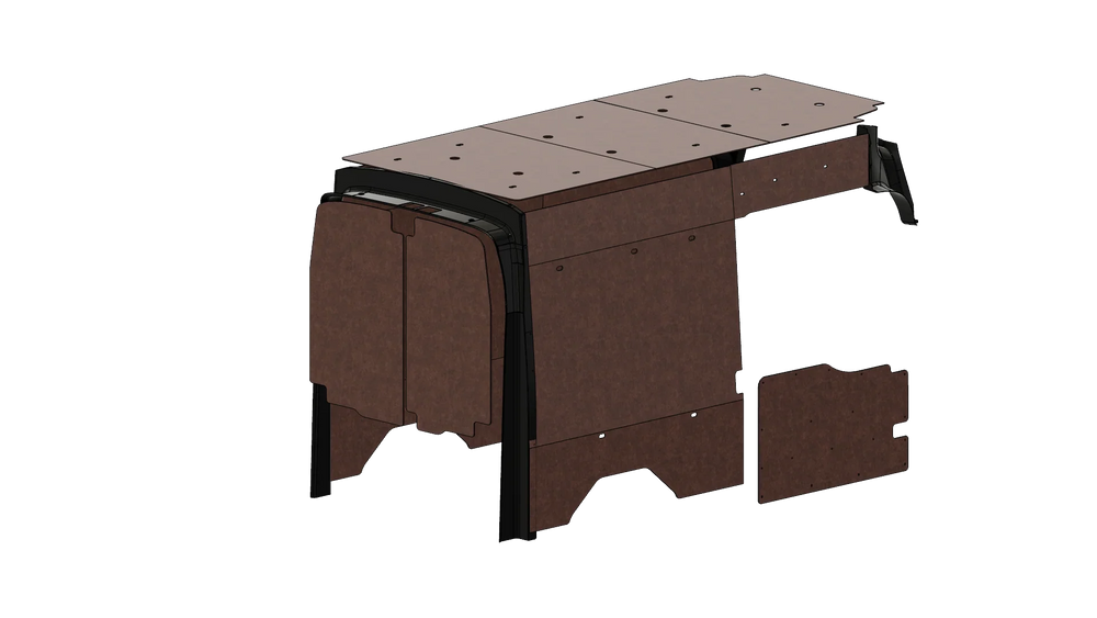 Ford Transit High Roof 148 Felt Wall Kit For Go Code Trim - AVC RIG