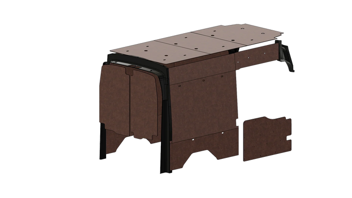 Ford Transit High Roof 148 Felt Wall Kit For Go Code Trim - AVC RIG