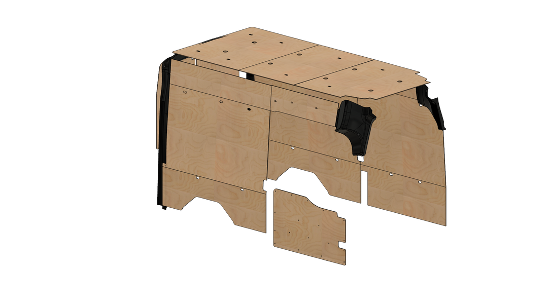 Transit High Roof 148 Wood Wall Kit for Go Code Trim