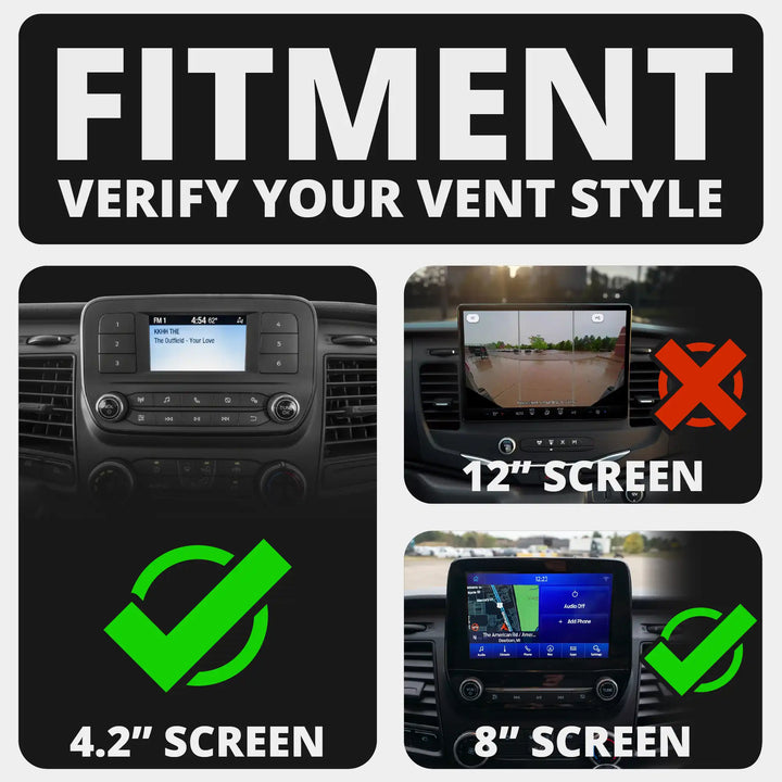 2020+ Ford Transit LINK™ Vent Mount Bracket With 20LITE Phone Holder | 3.5" Arm | (Not Compatible With Transit Connect)