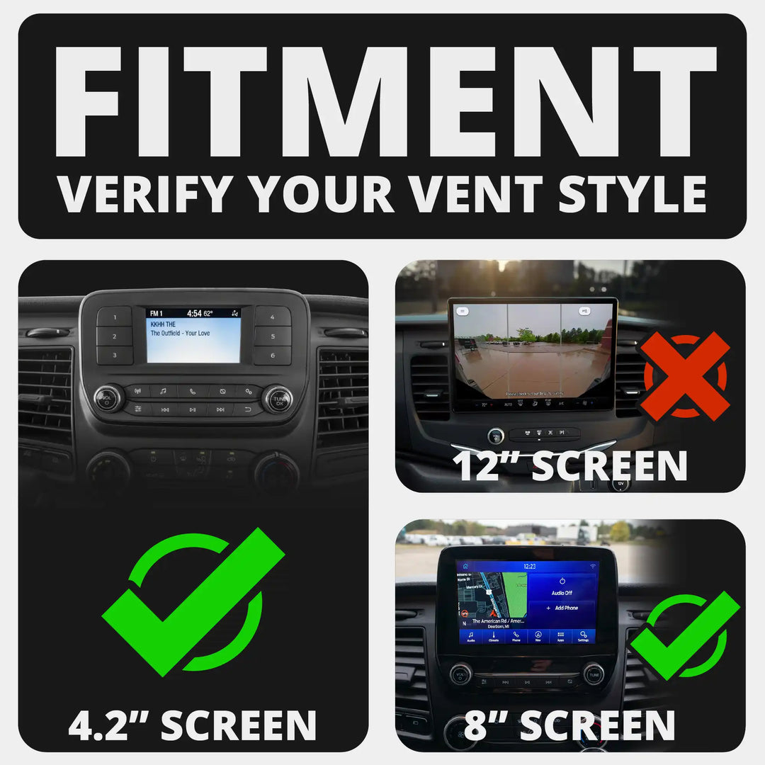 2020+ Ford Transit LINK™ Vent Mount Bracket With MagSafe Phone Holder | 3.5" Arm | (Not Compatible With Transit Connect)