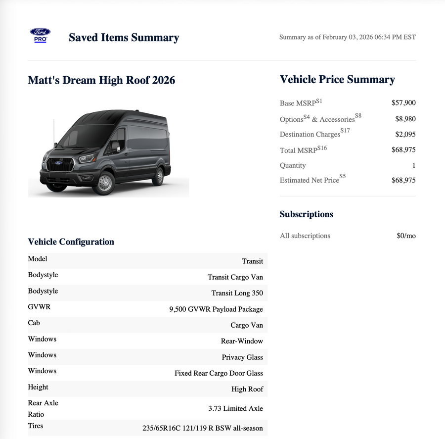 2026 Transit Order Guide