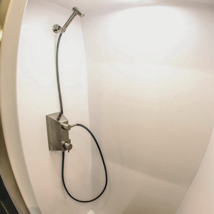 Stainless Steel RV and Marine Shower Port System