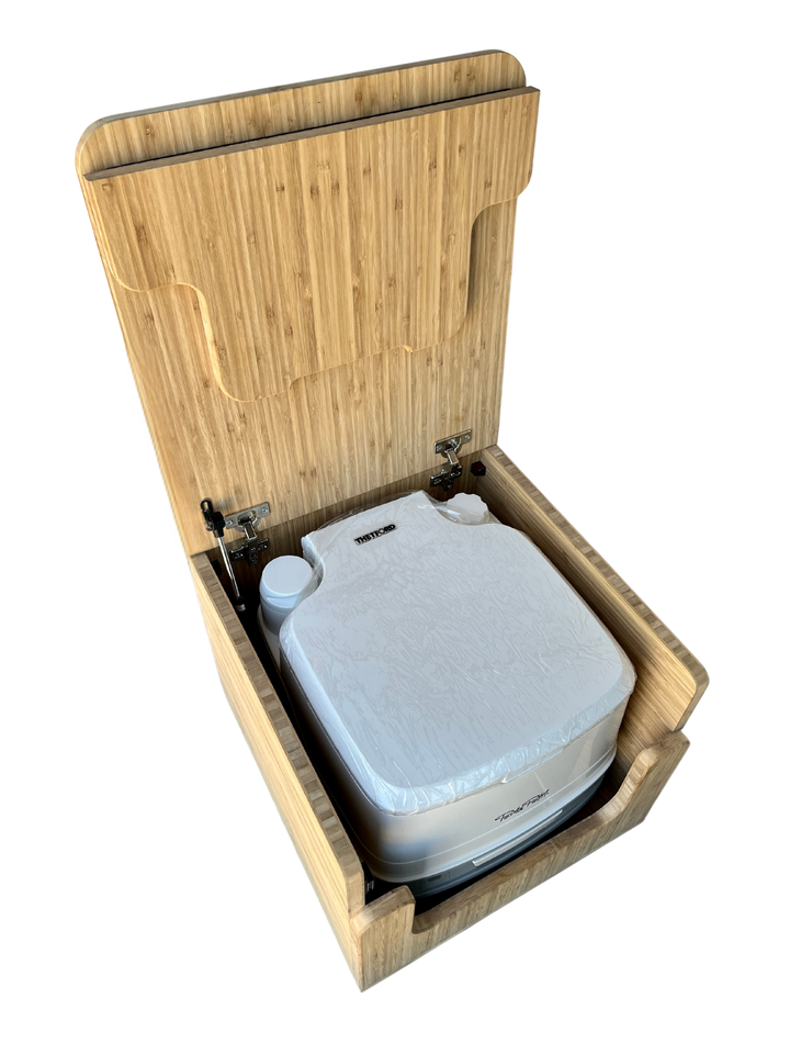 Porta Potti 345/135 Bamboo Toilet Lift top Cabinet Flat Pack Kit - AVC RIG