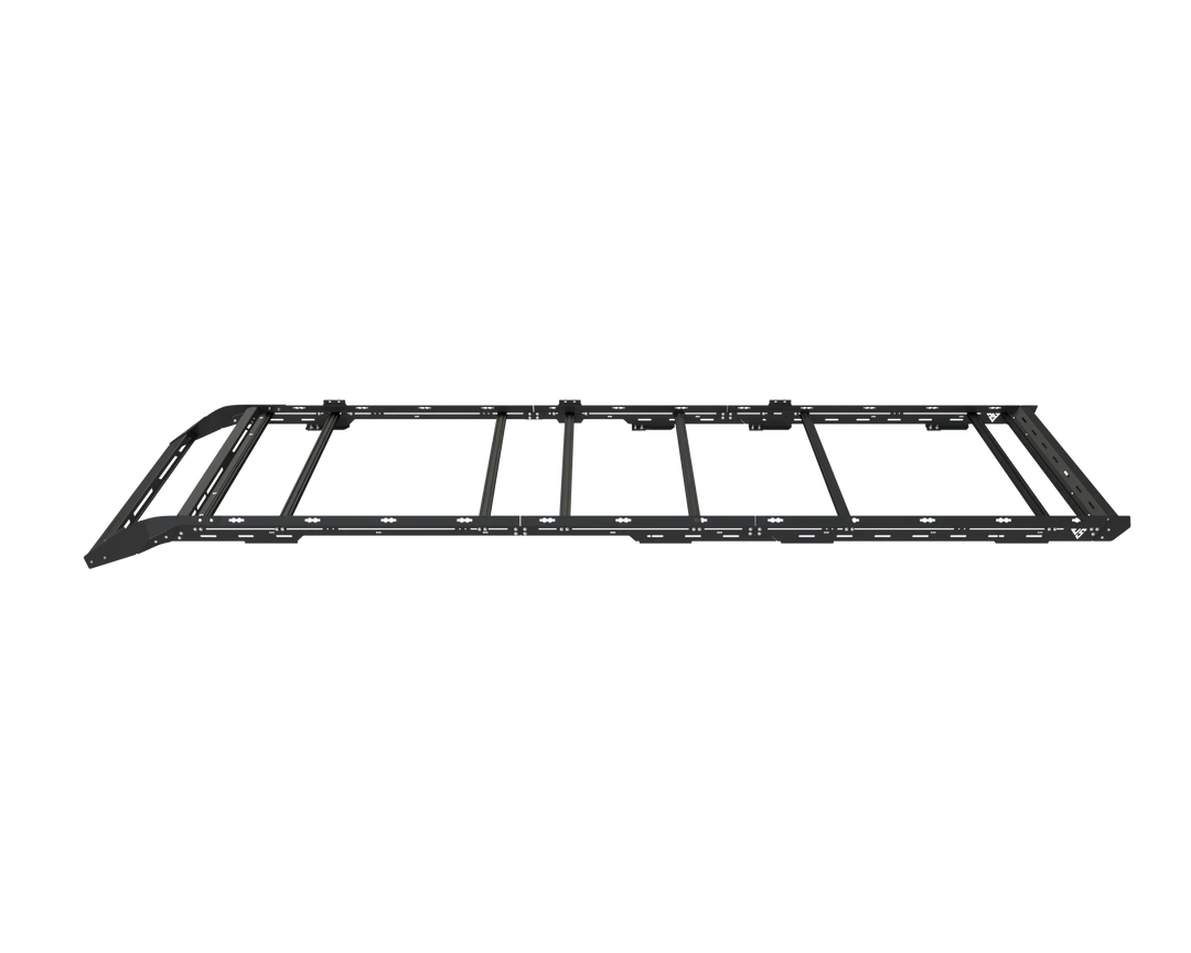 The Van Mart Sprinter Scout Rack black metal roof rack for camper vans
