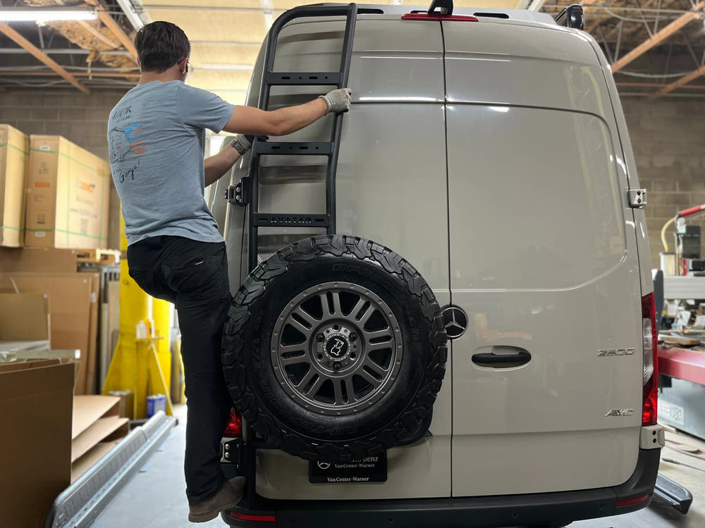Avatar Van Rear Ladder Tire Carrier - AVC RIG