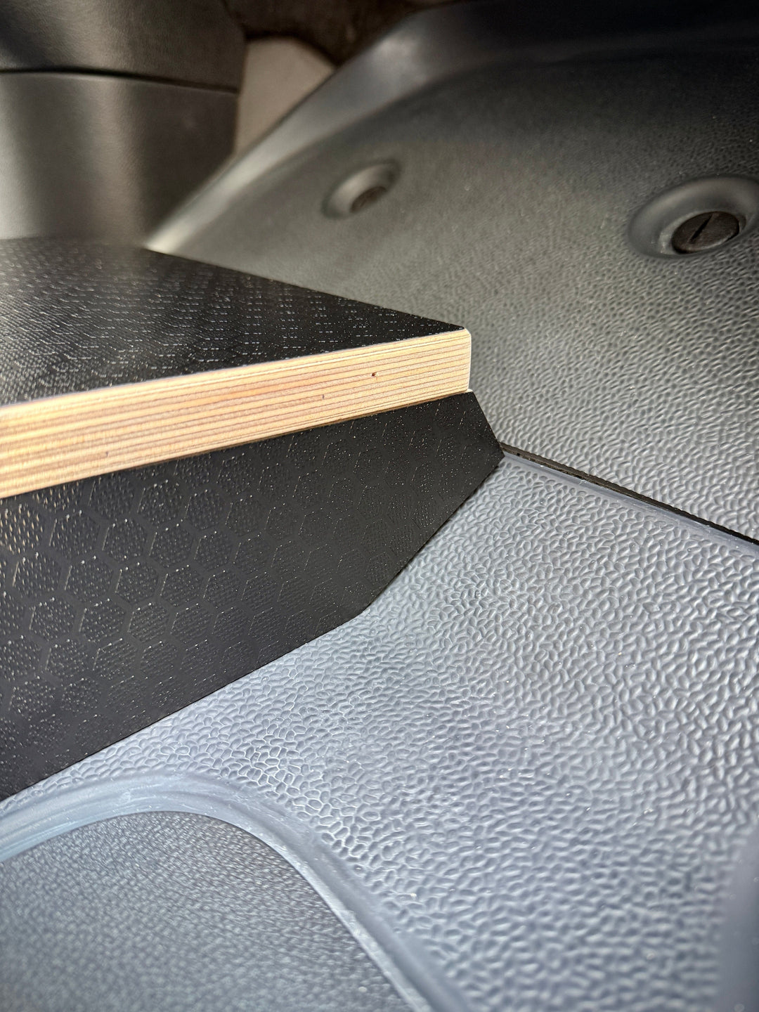 Mercedes-Benz Sprinter Black Hex Passenger Foot Platform Camper Van Stool - AVC RIG