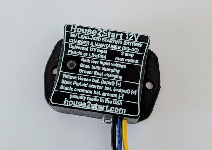 House2Start 12V DC-DC Battery Charger &amp; Float Maintainer for Recreational Vehicles and Boats