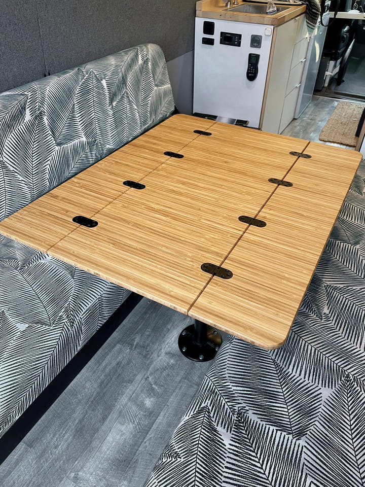 The Horizon Dining Bamboo Table 1/2" Thick For Camper Vans and RVs - AVC RIG