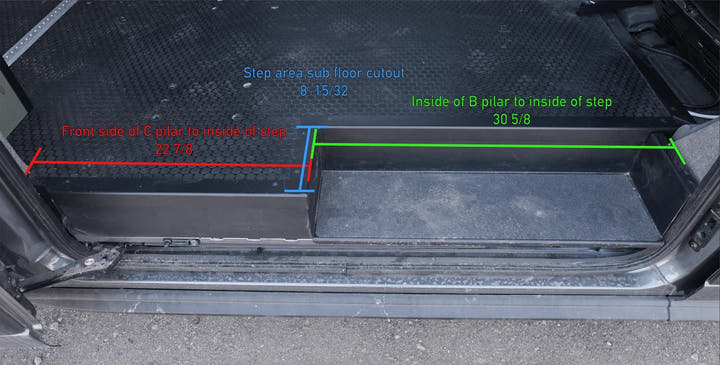 Ford Transit Floor Step and Trim - AVC RIG